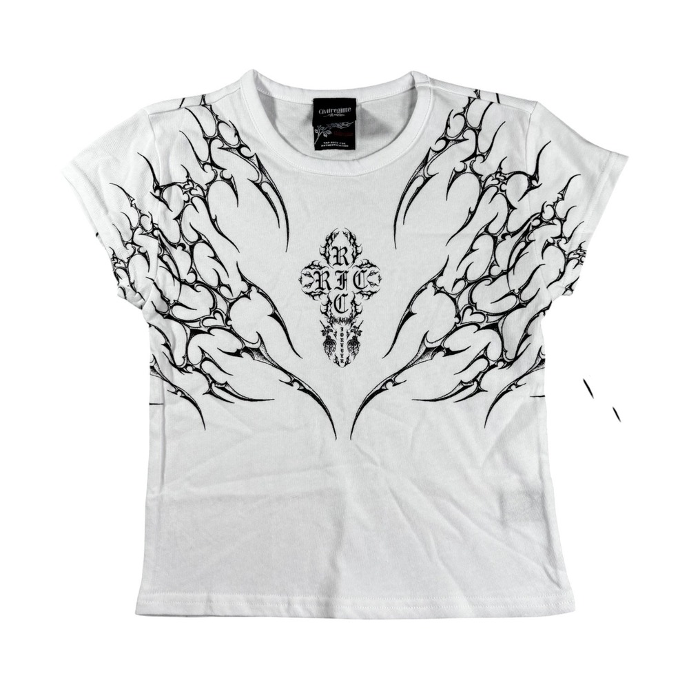 Civil Regime Forever Civil Roses From Concrete Baby Tee White Medium NEW